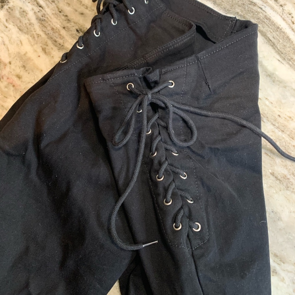 EXPRESS Ankle Legging High Rise Pant - Picture 4 of 5